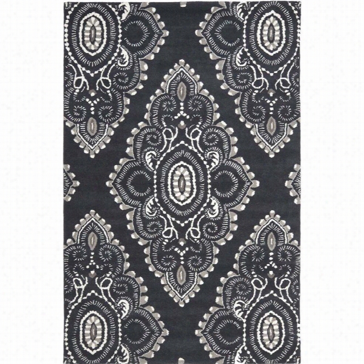 Safavieh Wwyndham Dark Grey Contemporary Rug - 6' X 9'