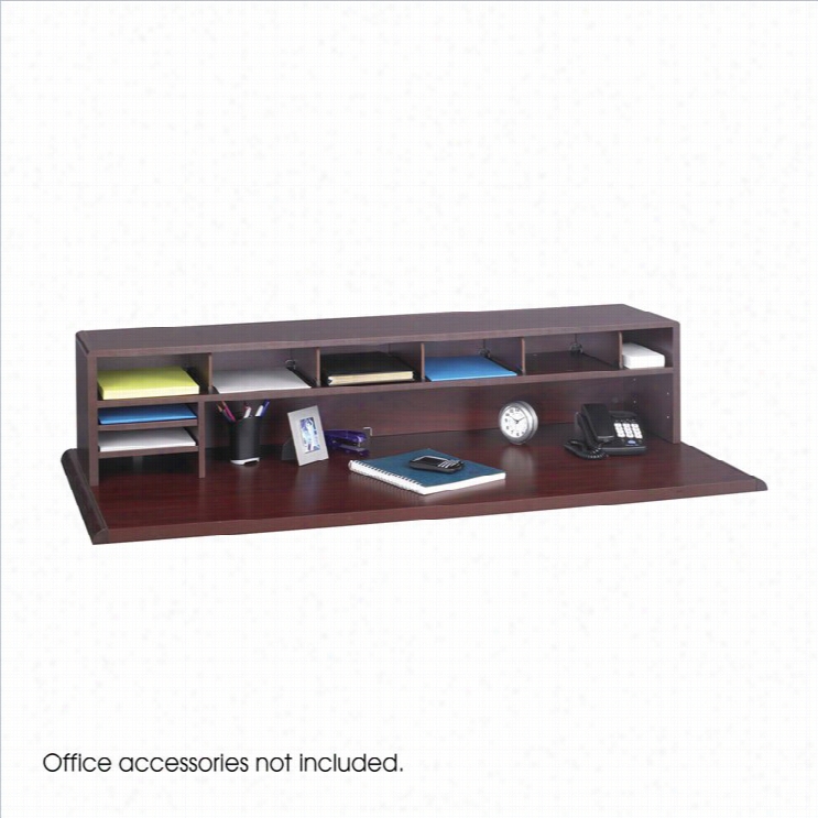 Safco 58w Low Profiile Desk Top Organizer In Maho Gan Y