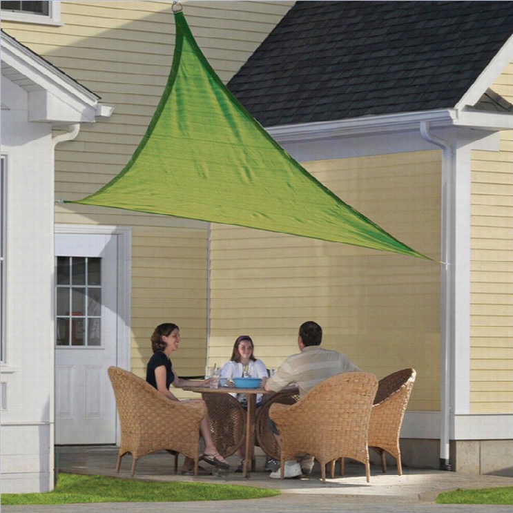 Shelterlogic Shadelogic 12' Triangl E Sun Shade Make ~ In Lime Green