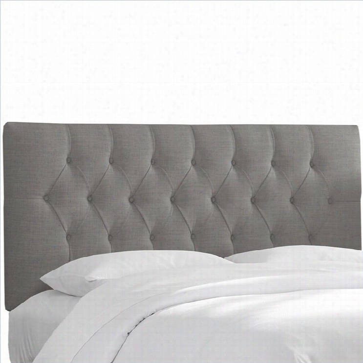 Skyline Movables Tufted Panel Headboard In Grayt-win