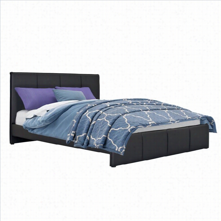 Sona Corliving Fairfield Full Double Bed  In Black Bonded E Ather