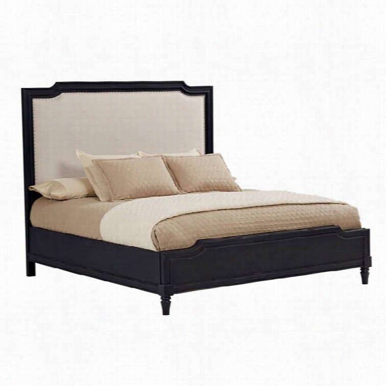 Stanley Furniture European Cottage California King Upholstered Bed In Chalkboard