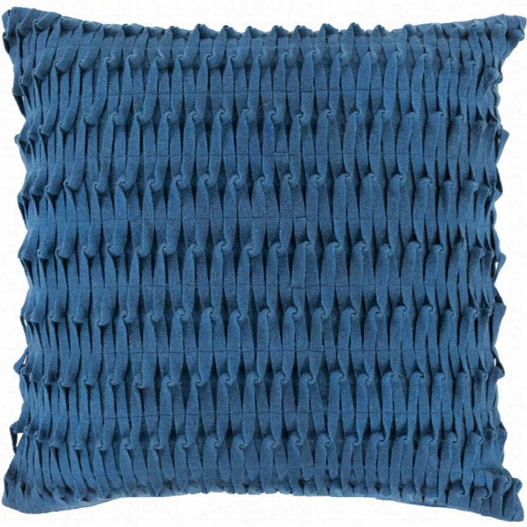 Surya Eden Poly Fill 22 Square Pillow In Teal