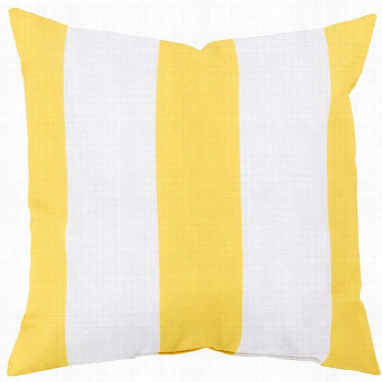 Surya Rain Poly Fill 20 Square Pillow In Yelllow