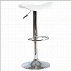 Adjustable Counter Stool with Swivel in Black-Black/Chrome