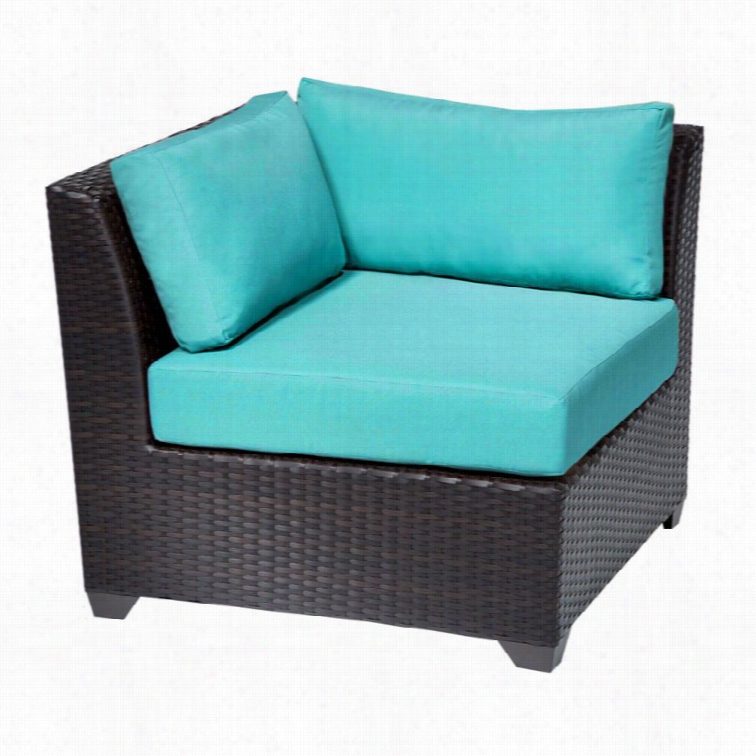 Tkc Barbados Outoor Wicker Coorner Chair In Aruba