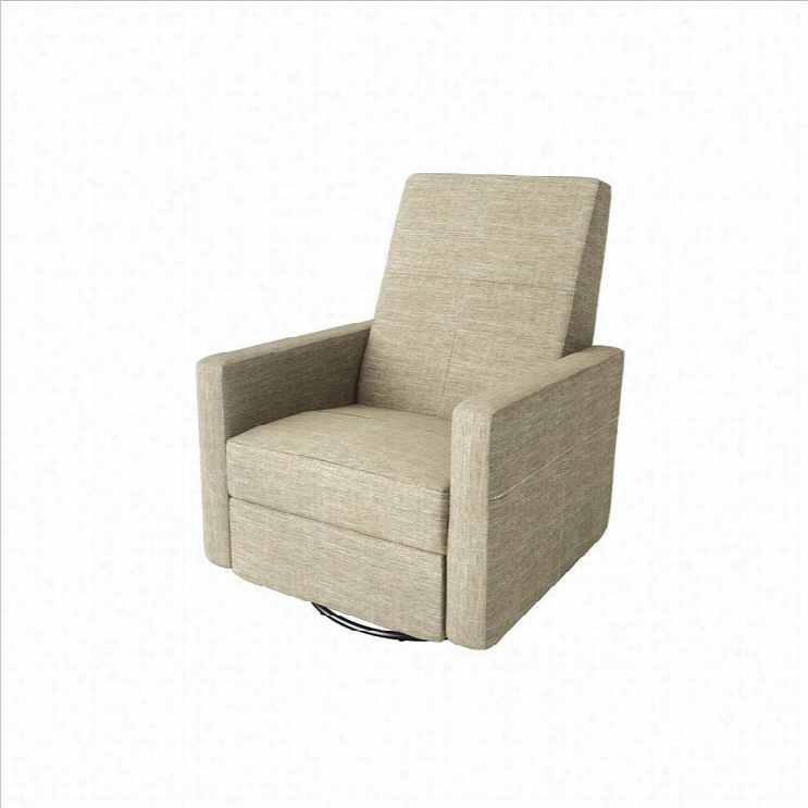 Ultramotion By Dutailier Minho Glider-recline And Swivel With Footrest In Beige