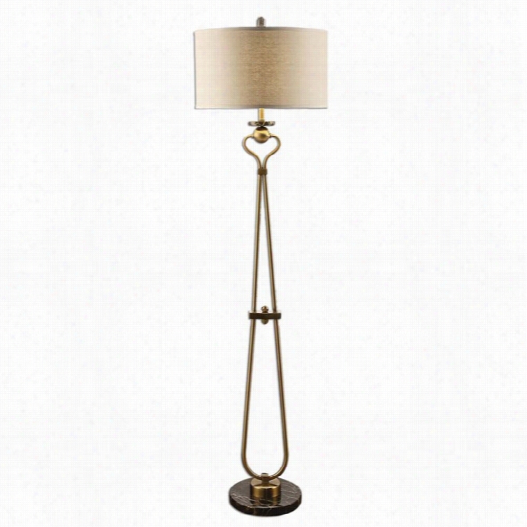 Uttermost Arceella Brushed Brasfsloor Lamp