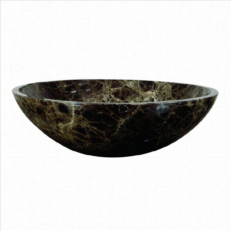 Ysoemite Home Dexor Marble Stone Classic Vessel Sink In Brown And Olive