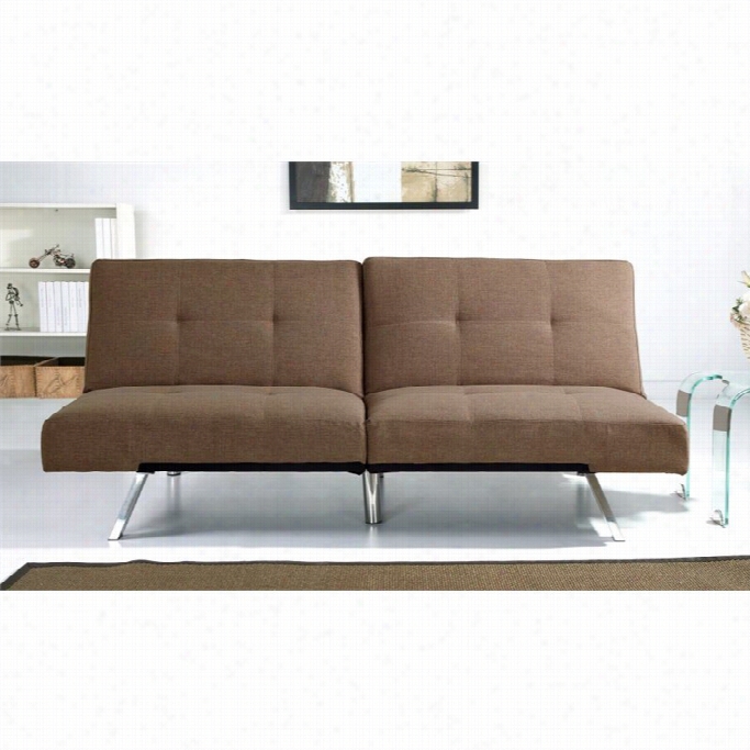 Abbysonliving Riley Fabric Convertible Sofa In Taupe