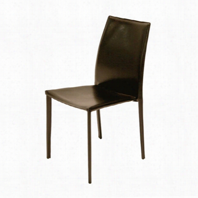 Ae On Furniture Tamara Tacking Dining Chair In Brown (set Of 4)