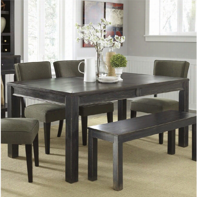 Ashley Gavelston Rectangular Dining Table In Black