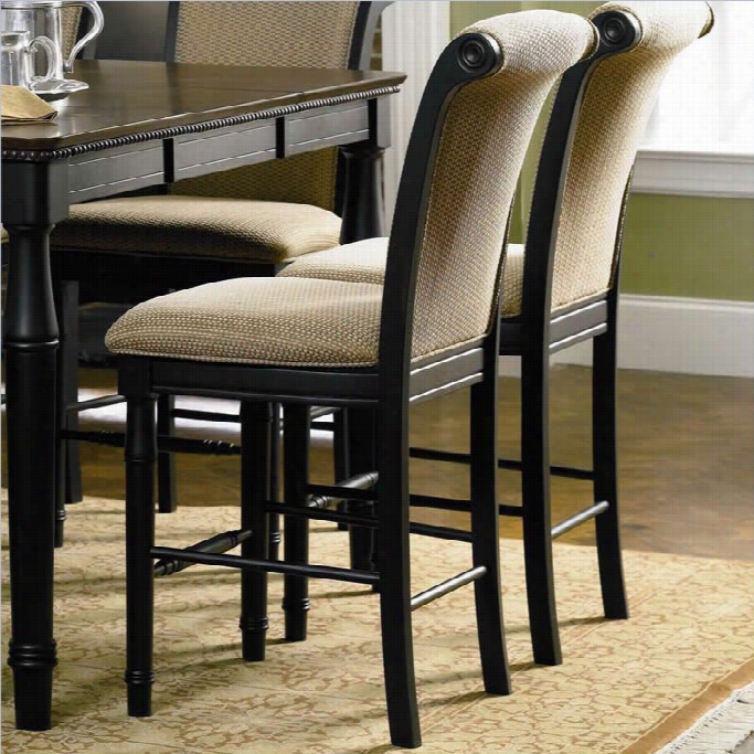 Coaster Cabrillo 24 Counter Stool In Ri Ch Dark Blackk Finish