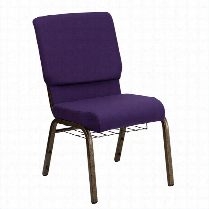 Flashh Furniture Hercules Church Guest Chair In Noble Purple