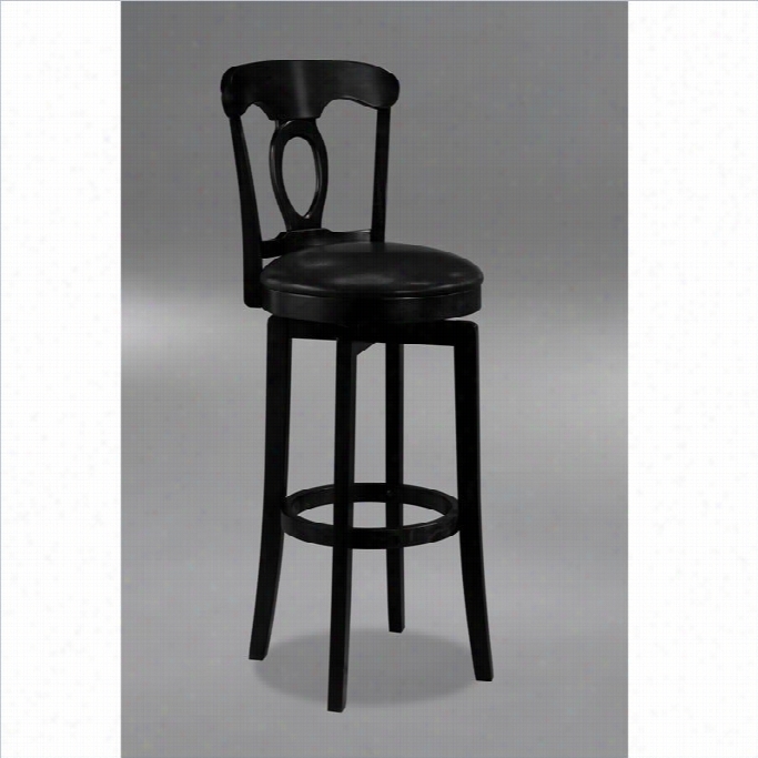 Hillsdale Orsica 30 Swivel Bar Stool With Vinyl S Eat In Black