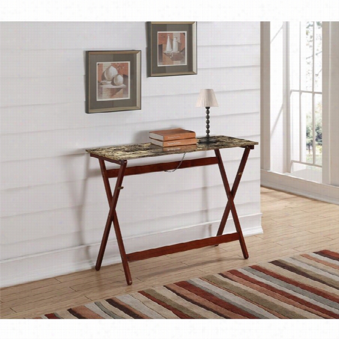 Liinon Buffet Tray Table In Fauux Tile