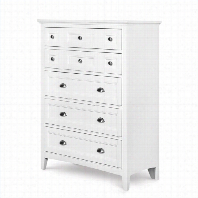 Magnussen Kenley 5 Drawer Chest In White Finosh