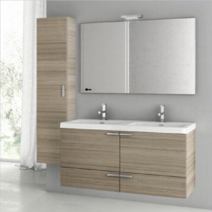 Nameek's Acf 40 New Space Standing Bathroom Vanity  Set In Larch Canapa