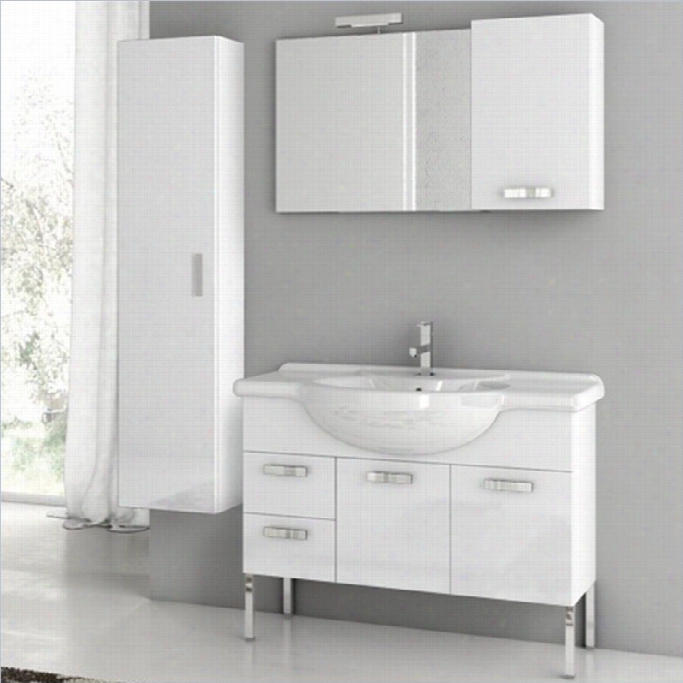 Nameek's Acf 40 Phinex 7 Piece Standing Bathroom Vanity Set In Glossy Of A ~ Color