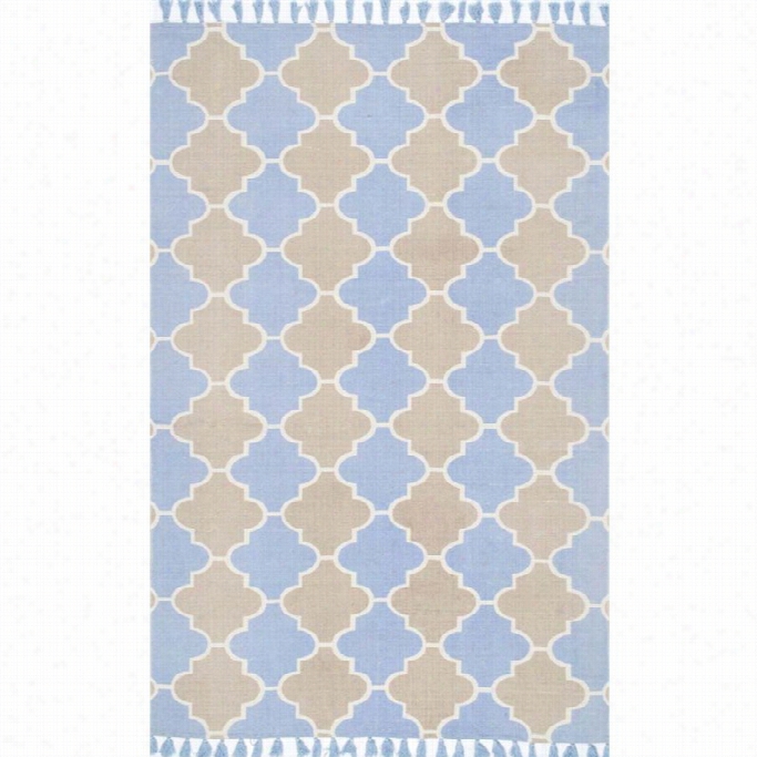 Nuloom 8' X 10' Hand Wven Becky Rug In Blue