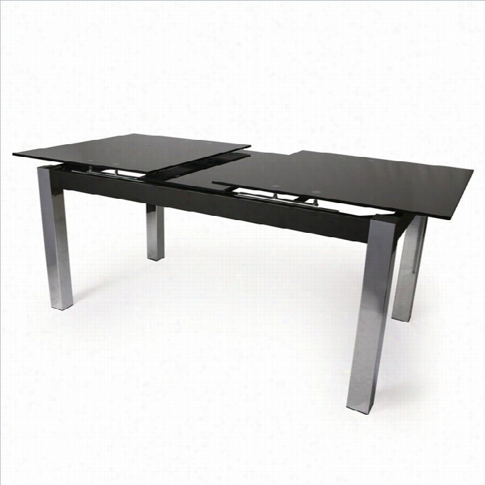 Pastel Furniture Monaco Recta Ngular Dining Table In Blac Kglass