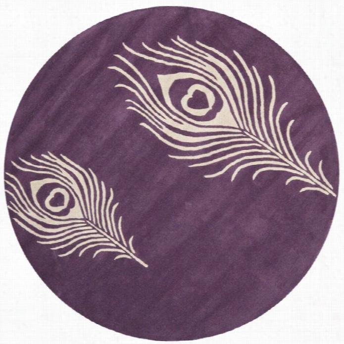 Safavieh Soho Purple Contemporary Rug - Round 8'