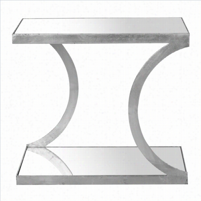 Safavieh Sulivan Iron And Mirror Accent Table In Silver