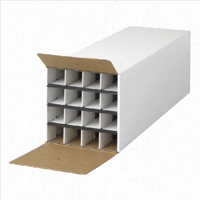 Safco Products Documentt And Gift Wrap Paper Roll Storage Organizer In White