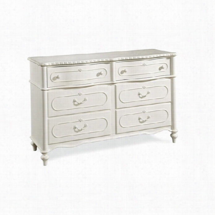 Smartstuff Bellamy 6 Drawer Dreesser In Daisy White