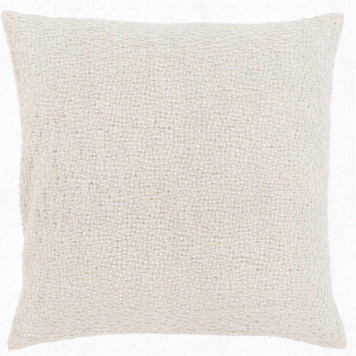 Surya Eliza Down Fill 20 Square Pillow In Ivory