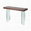 Diamond Sofa 47 Console Table with Glass Legs in Java