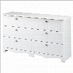 Nexera Pixel 6 Drawer Double Dresser in White