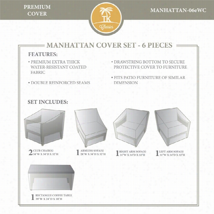 Tkc Manhattan 6 Piece Winter Cover Set In Eige