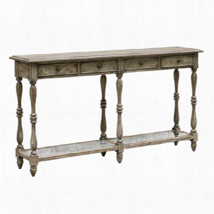 Uttermost Fortuo Weathered Console Table
