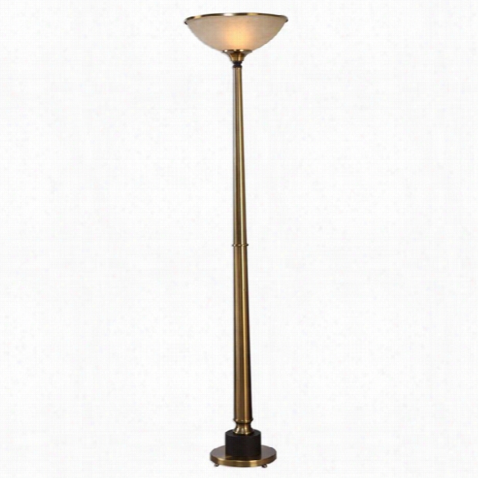 Utttermost Monroe Brushed Brass Floor Lamp