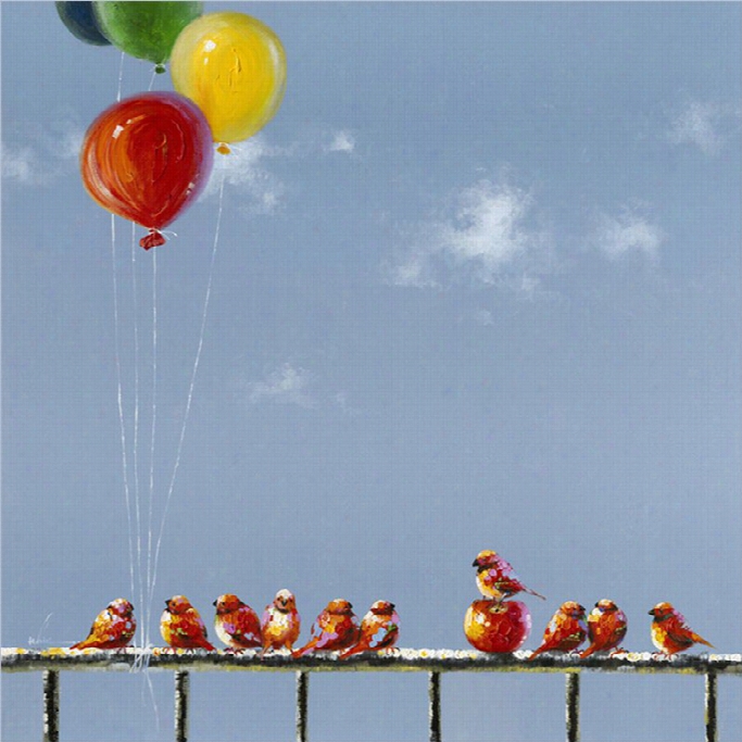 Yosemite Artwork-  Birds And Balloons