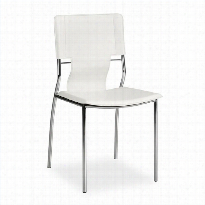 Zuo Trafcio Dining Chair In White