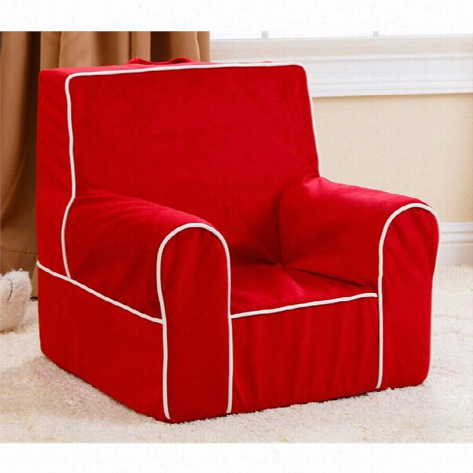 Abbyson Living Kids Baby's 1st Fabric Armchair In Red