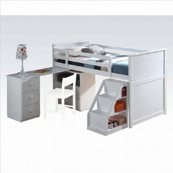 Acme Furniture Wyatt Loft Bed In White