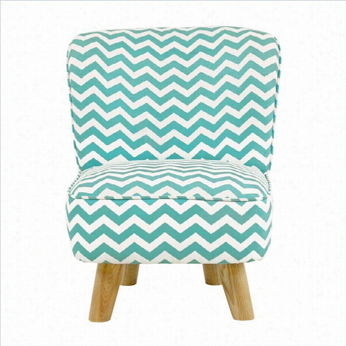 Babyletto Pop Mini Chair In Chevron Blue