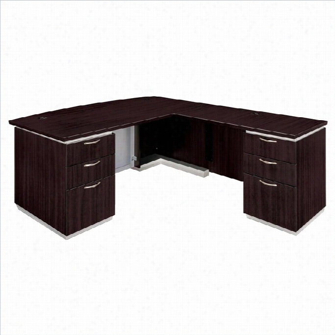 Dmi Furnit Ure Pimlico Laminate Executive Right Incline Anterior L-shaped Desk (flat Pack