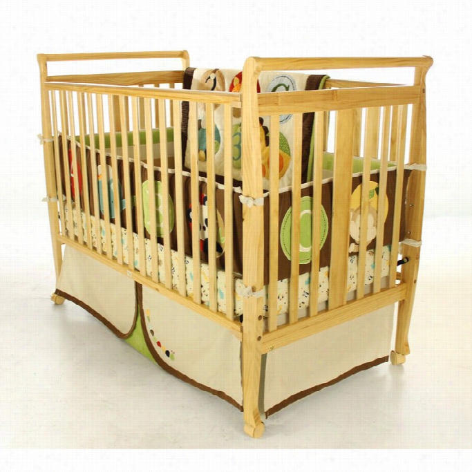 Dream On Me Bella 2-in-1 Converfible Sleigh Crib In Natural