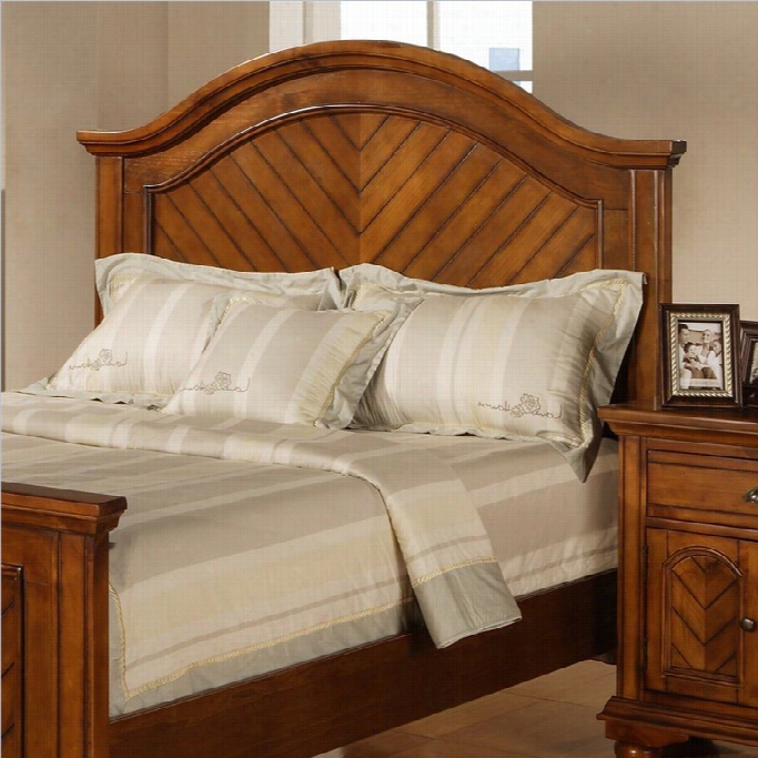 Elements Brook Twin Headboard In Warm Chestnut-twin