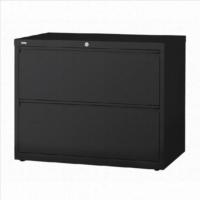 Hirsh Industries 10000 Series 2 Drawer Laterla File Cbainet In Black