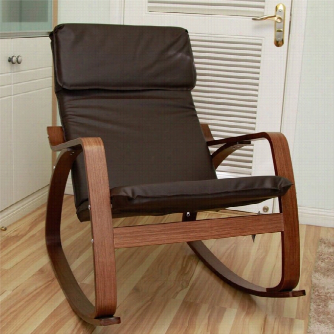 International Caravan Stockholm Rocking Chair In Chocolate