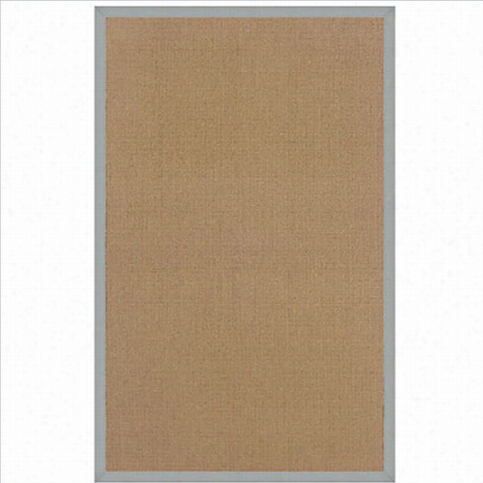 Lnion  Athena Cottonn Rug In Cork And Ice Blue-8'x  10'1