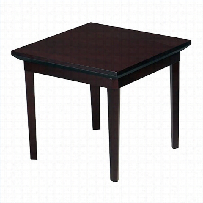 Mayline Corsicaa Square End Table In Mahagony