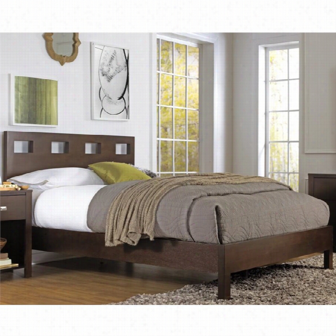 Modus Furniture Riva Platform Bed In Chocolate Brown-full