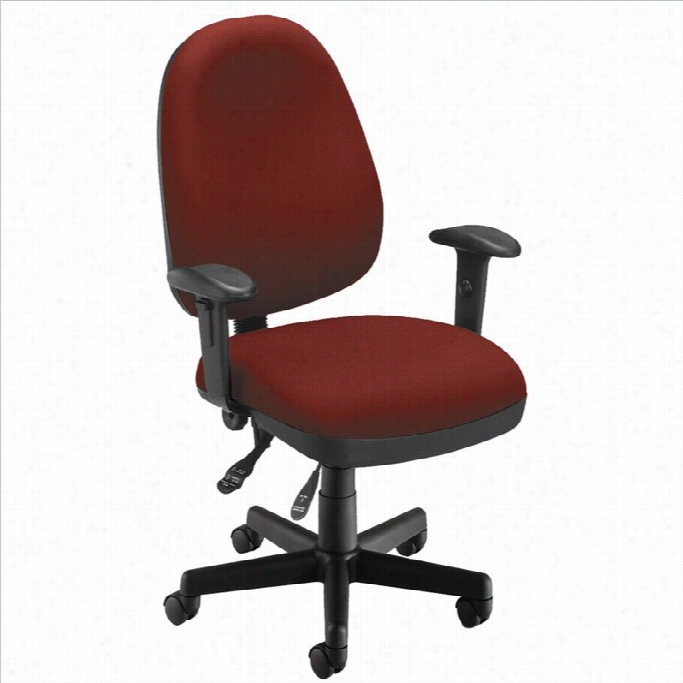 Ofm 6 Function E Xecutive Taks Office Chair In Wine
