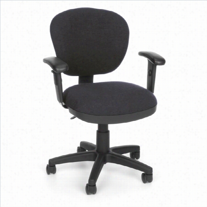 Ofm Computer Office Chair With Arms In Grey